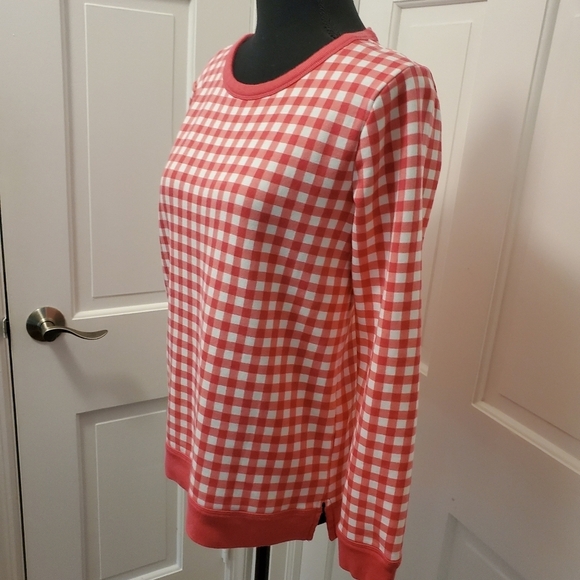 Talbots CHECK Sweatshirt Top Size Small Petite, Casual, Comfy And Colorful - Picture 2 of 9